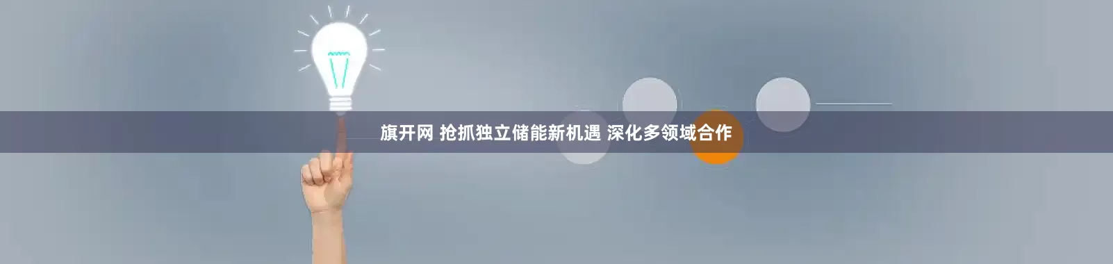 旗开网 抢抓独立储能新机遇 深化多领域合作