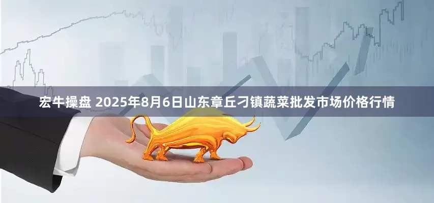 宏牛操盘 2025年8月6日山东章丘刁镇蔬菜批发市场价格行情